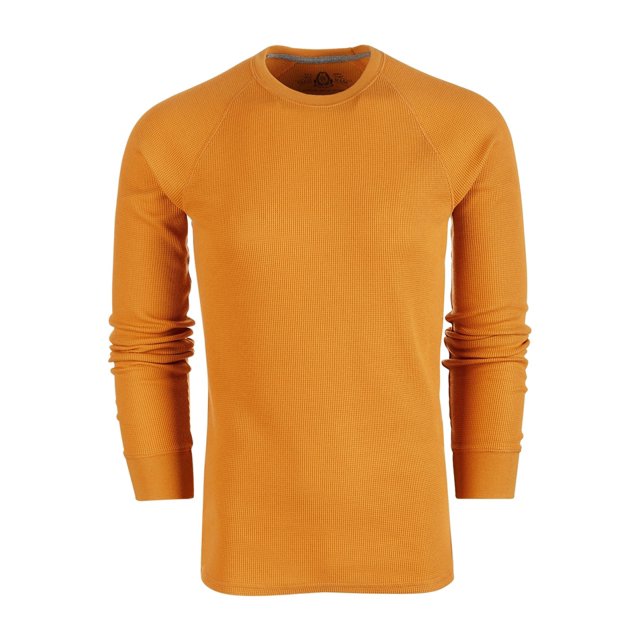 American Rag Mens Long-Sleeve Thermal Basic T-Shirt medorange S