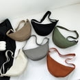 thumbnail image 3 of Trendy Women's Messenger Bag Lightweight Crossbody Dumpling Design Versatile Shoulder Canvas Bag Multipurpose Fashion Accessory, 3 of 6