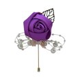 thumbnail image 4 of Youkk Cloth Chic And Stylish Brooch Pin Fashion Statement With Exquisite Piece Modern Minimalist Corsage red purple 5Set, 4 of 6