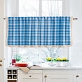 thumbnail image 2 of Short Valance Curtains, Rod Pocket Valance for Small Window, Light Blocking Kitchen Window Treatment for Bathroom, Basement, and Cafe, 2 of 7