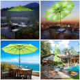 thumbnail image 3 of Yescom 11 Ft 3 Tier Patio Umbrella with Solar LED Crank Tilt Button Home Pool, 3 of 11