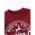 thumbnail image 4 of Faithtur Bébé Printemps Automne Romper, Lettre Wapitis Imprimé Manches Longues Col Rond Combinaison/sweatshirt pour Noël, 4 of 9