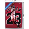 thumbnail image 2 of Michael Jordan - Jersey Wall Poster, 22.375" x 34" Framed, 2 of 4