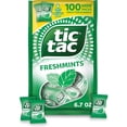 thumbnail image 1 of Tic Tac Freshmints, Bulk Bag with 100 Mini Packs (4 Mints each), Share-Size, On-the-Go Mints, 6.7 oz, 1 of 11