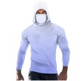 thumbnail image 2 of Handshe Chandail à Capuchon d'Été pour Homme à Imprimé Soleil, Léger et Respirant, Protection Solaire UPF 50+, Manches Longues, pour la Randonnée, la Course et les Activités de Plein Air, Grande Taille, 2 of 5