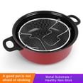 thumbnail image 4 of QualitChoice Restaurant Deep Fry Pot, Nonstick, 26cm, Stainless Steel, with Mesh Basket, 4 of 6