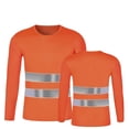 thumbnail image 1 of Men High Visibility Reflective Long Sleeve Work T Shirts for Men Durable Breathable Comfortable Apparel, 1 of 2