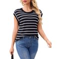 thumbnail image 1 of Charmo Womens Short Sleeve Sweater Tops Knit Cap Sleeve Sweater Tanks, 1 of 5