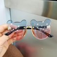 thumbnail image 1 of Lunettes de Soleil pour Enfants Mode 2022 Rétro Couleur Unie anti-UV Rondes Pratiques pour Enfants, 1 of 5