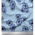 thumbnail image 1 of Soimoi polyester Crepe Fabric Anemone Floral Print Fabric by Yard 42 Inch Wide, 1 of 4