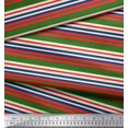 thumbnail image 2 of Soimoi Poly Georgette Fabric Horizontal Stripe Print Fabric by Yard 52 Inch Wide, 2 of 5