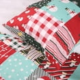 thumbnail image 3 of HITIME Ensemble de Housse de Couette de Noël Imprimée 100 % Polyester - Format Simple, Ensemble de Literie 3 Pcs Léger et Respirant, Housse de Couette en Microfibre Douce avec Fermeture Éclair, Collection de Noël, 3 of 8