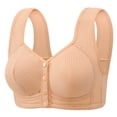 thumbnail image 1 of Women Full Coverage Bra Bra Women Breathable No Underwire Bras Plus Size Front Closure Bralettes Comfort Full Coverage Hide Back Bras, 1 of 1