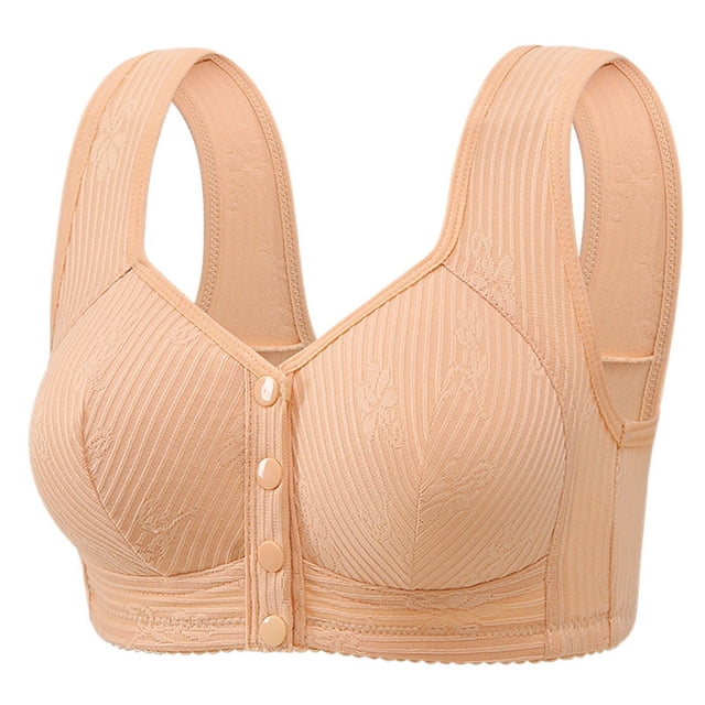 Women Full Coverage Bra Bra Women Breathable No Underwire Bras Plus Size Front Closure Bralettes Comfort Full Coverage Hide Back Bras