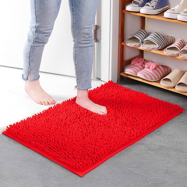 Tapis de Porte pour Chien en Microfibre Absorbante Antidérapant Lavable Tapis pour Animal Tapis d'Entrée Lavable à la Machine Tapis Intérieur Extérieur