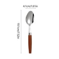 thumbnail image 3 of EGNMCR Kitchen Gadgets, Kitchen Accessories Stainless Steel Flatware Set Stainless Steel Flatware Set Spoon And Fork Set Kitchen Utensils Cutlery Set Dishwasher Safe Stainless Steel Cutlery, 3 of 6