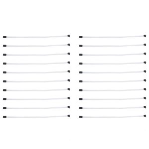 20pcs 50CM 3.0 III SATA3 7Pin Angle droit du câble de données 6Gb/S SSD Câbles HDD Cordon de données de disque dur avec manches en nylon