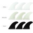 thumbnail image 2 of Graflsoa 3-Piece Surfboard Fin Set in Natural Tones, 4.37'' Height, Durable Nylon Construction for Enhanced Surfing Performance, 2 of 6
