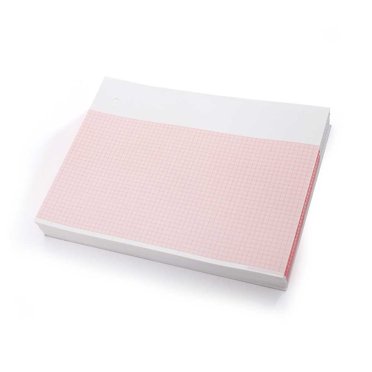 MediChoice Papier Graphique EKG, Pliage en Z à 3 Canaux, 300 Feuilles par Bloc, 1314CP9424 (1 Bloc)