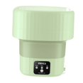 thumbnail image 2 of GUOOL Folding Washing Machine Mini Bucket Washer Lightweight Easy to Carry Compact with Handle Portable Clothes Washer Small Washer for Outdoor RV green, 2 of 9