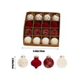 thumbnail image 3 of Wzzjkit Christmas Decorations 16 Piece Flocked Christmas Balls Christmas Decoration SetMultiple Styles Of Christmas Tree Decorations Can Also Be Used For Other Party, 3 of 7