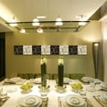 thumbnail image 2 of ZheElen 4piece Lightweight Hanging Divider Screens For Versatile Space Foldable White Butterflies 1Set, 2 of 6