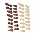 thumbnail image 4 of Chess Game Figurine Pieces, Lightweight 32 Pieces Chess Pieces Smoother  Ideal Gifting  For Family Gathering For Professionals, 4 of 8