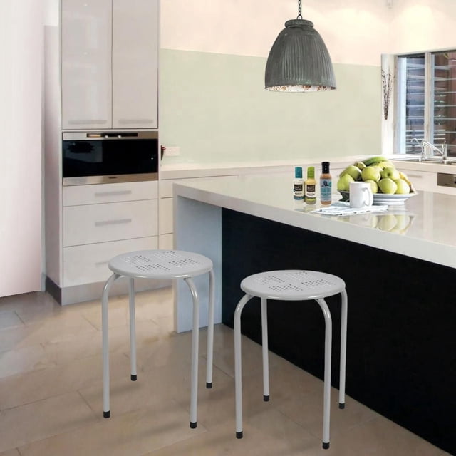 HOMETRENDS Stackable Metal Stool