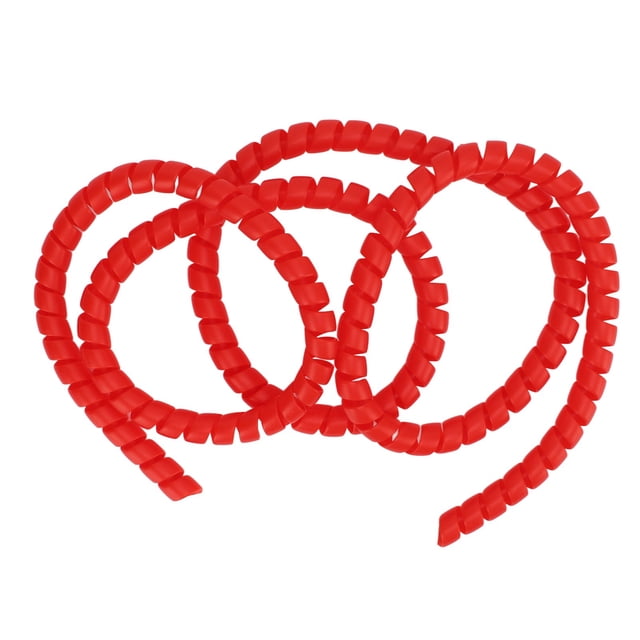 Brake Line Spiral Tube, High Elasticity Spiral Cable Wrap Plastic For Electric Scooter Red