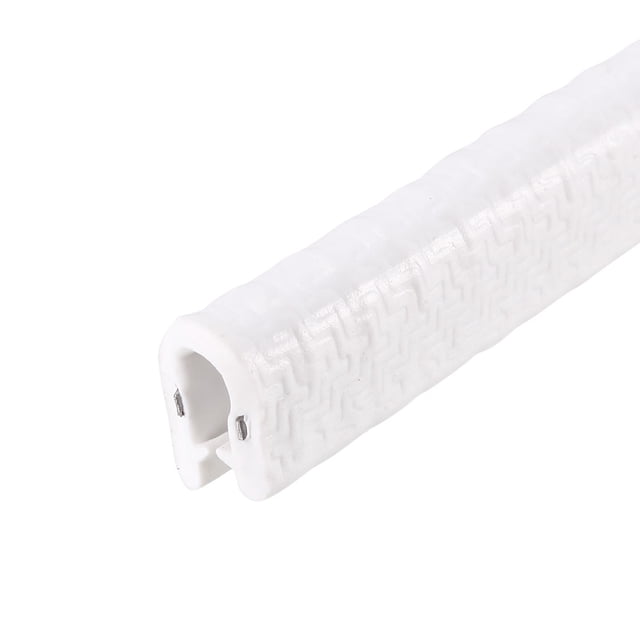 Unique Bargains Edge Trim U Seal White PVC Plastic U Channel Edge Protector Fits 1/32'' - 3/32'' Edge 10 Feet Long