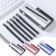 thumbnail image 1 of Bowayaoa Non-Slip Frosted Grip Ballpoint Pens, Smooth Writing Office Exam Pens, Black Blue Red Ink, Comfortable Long-Lasting Student Pens, 1 of 7