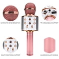 thumbnail image 2 of Amdohai Professional Bluetooth Wireless Microphone Karaoke Speaker KTV Music Player Singing Recorder Handheld Microphone silver, 2 of 9