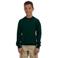 thumbnail image 2 of Gildan Youth 7.75 oz. Heavy Blend 50/50 Fleece Crew>XS FOREST GREEN, 2 of 2
