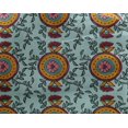 thumbnail image 4 of oneOone Georgette Viscose Fabric Leaves & Floral Block Print Sewing Fabric BTY 42 Inch Wide, 4 of 4