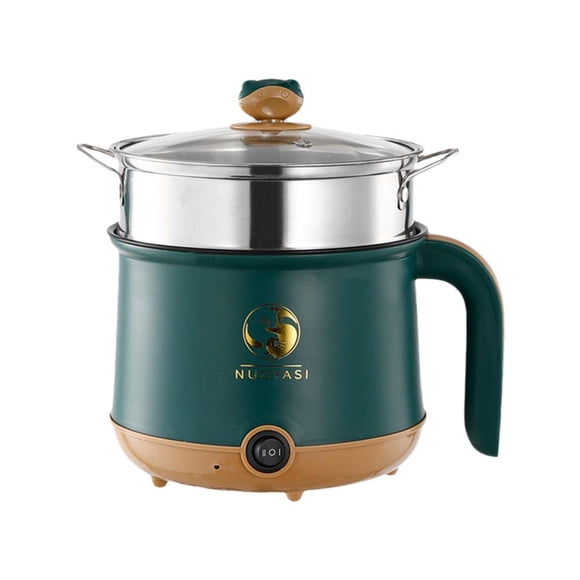 Cuiseur Électrique Multifonction mini Cuiseur Électrique Cuisson avec Casserole de Steamboat A4 B4G7