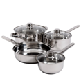 thumbnail image 4 of Gibson 7 Piece Carbon Steel Nonstick Pots and Pans Cookware Set, Stainless Steel, 4 of 4