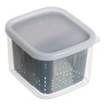 thumbnail image 2 of Fridge Storage Container, Plastic Airtight Refrigerator Organizer Bins with Lids Removable Drain Tray for Food Drinks Fruit  Vegetable Storage, 2 of 8