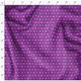 thumbnail image 4 of Soimoi Purple Japan Crepe Satin Fabric Rabbit Animal Printed Craft Fabric by the Yard 42 Inch Wide, 4 of 6