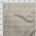 thumbnail image 3 of oneOone Cotton Poplin Orange Fabric Florals Craft Projects Decor Fabric Printed By The Yard 56 Inch Wide, 3 of 4
