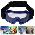 thumbnail image 3 of Goggles, PC Lens High Transparency Adjustable Elastic Cord Skiing Windproof Goggles  For Mountain Climbing Red,Green,Blue,Black,, 3 of 8