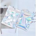 thumbnail image 3 of Yousi Rangement Textile Maison, Étui de Rangement, 100 Pcs Sacs Refermables Anti-Odeur Holographiques Ziplock en Aluminium, 3 of 7