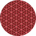 thumbnail image 1 of Ahgly Company Tapis Rond Lavable en Machine Intérieur Transitionnel Rouge Lave, 7 Pieds Rond, 1 of 7