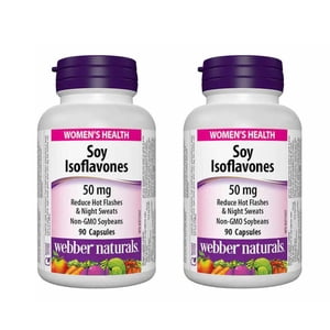 Webber Naturals Soy Isoflavone Complex - 2 x 90 Capsules | Hormonal Balance Support