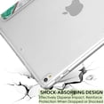 thumbnail image 3 of iPad PRO 12.9 Inch 2nd [ Pro 12.9 2 Generation 2017 ] A1670 A1671 MQEF2LL/A MQED2LL/A MQEE2LL/A MQDC2LL/A MQDD2LL/A MQDA2LL/A Printed PC Lightweight Protective Clear Back Cover - Marble Green, 3 of 8