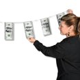 thumbnail image 2 of Beistle 57737 $100 Bill Pennant Banner Pack of 12, 2 of 5