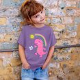 thumbnail image 3 of 6x T-Shirt Lépreux Filles Garçon et Fille Mode Décontractée Imprimé Col Rond Manches Courtes T-Shirt Haut, 3 of 3