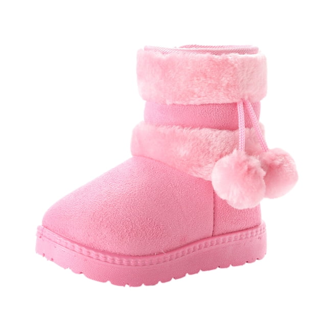 TIMIFIS Kids Snow Boots Warm Inside Boys Girls Boots Cold Weather Non Slip Winter Boot With Side Zipper - Spring