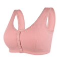 thumbnail image 1 of LNGOOR Front Closure Bras For Women Plus Size Full Coverage Bras Front Button Shaping Cup Shoulder Strap Bras Post Surgery Brassiere Sports Bra Wireless Minimizer Extra-Elastic Bra Everyd, 1 of 9
