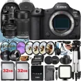 thumbnail image 1 of Canon EOS R5 Mark II Mirrorless Camera with RF 24-50mm + RF-S 55-210mm Lens + Wideangle + 2 Pack 32GB Memory Card + Backpack + LED Flash + ZeeTech Accessory, 1 of 5