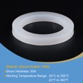thumbnail image 3 of Unique Bargains Rondelle Plate en Caoutchouc de Silicone DN40 1-1/2 Pieds Connecteur Rapide Joint Blanc, 3 of 5